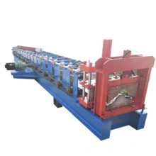 Classic Metal Roof Tile Ridge Cap Sheet Roll Forming Machine With Hydraulic Punching Stamp